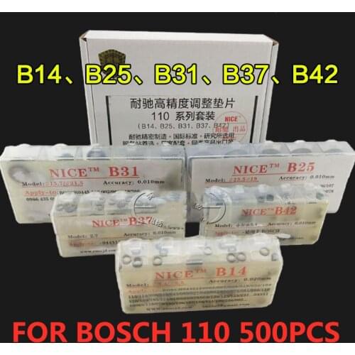 For BOSCH 110 Diesel Common Rail Injector Residual Air Gap Adjusting Washer Gaskets 500PCS