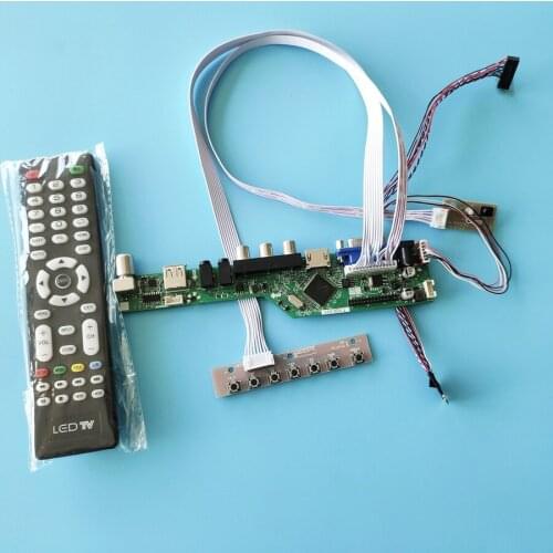 For LP154WE3(TL)(A1)/(TL)(A2)/(TL)(B1)/(TL)(B2) LVDS WLED 60Hz matrix drive control board kit 40 Pin VGA AV panel 1680*1050