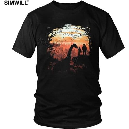 Save Animal Giraffe T Shirt Men Unique Cotton The Last Of US T-Shirt for Men Short Sleeves Summer Gaming Lover Gift Tee Apparel
