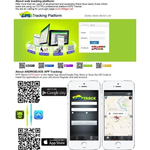 IMEI ID active lifetime use for www.999gps.net GPS tracker support all types CCTR-800+ CCTR-828 CCTR-804 CCTR-830G for GPSTrack1