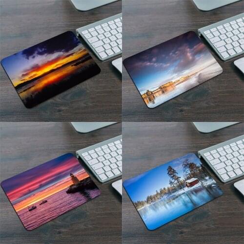 Sunset Game Computer Mouse Pad Mouse Pad Table Mat Game Mouse Pad Game Console Accessories Rubber Mouse Pad