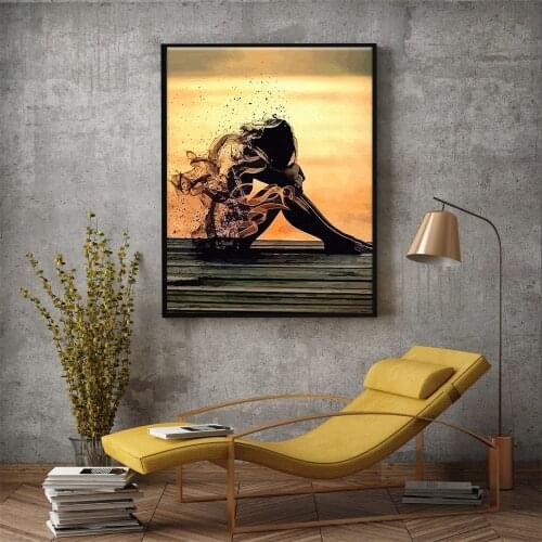 Painting By Numbers Abstract Girl Drawing On Canvas HandPainted Wall Art DIY Pictures By Numbers Figure Home Decor Unique Gift