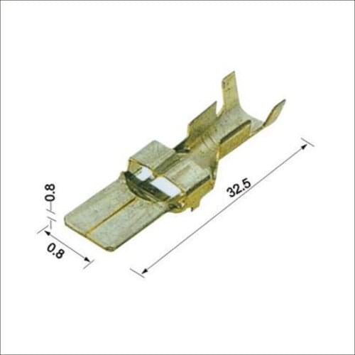 Terminals wire connector female cable connector male automotive Plugs sockets seal Copper terminal H62Y2 DJ611-F7.8*0.8B/C