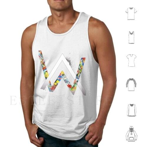 Tank Tops Vest Cotton Edm Faded Alone Norway Memudar