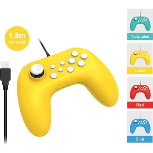 1.8M Wired USB Cable Simple and Easy Game Pro Controller Joystick Gamepad Motor Vibration for Nintend Switch Lite & NS Console