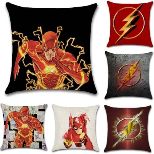 Super hero running faster man pattern cartoon cushion cover Throw Decor Chair seat sofa Decoration Home kids bedroom Pillow case