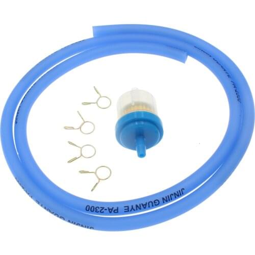 1000mm Blue Yellow Red Green Petrol Pipe Hose + 4 Clips +6mm Motorcycle Gas Fuel Filter For Moto Scooter Dirt Bike