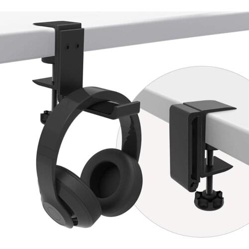 Universal Aluminum Alloy Headset Holder Headphone Hanger Easily Carrying Adjustable Foldable Lightweight Earphone Part