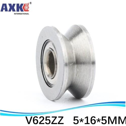 V625ZZ V grooved straightener guide wheel bearings 625VV ABEC-5 V groove pulley roller bearing V120 5*16*5 mm