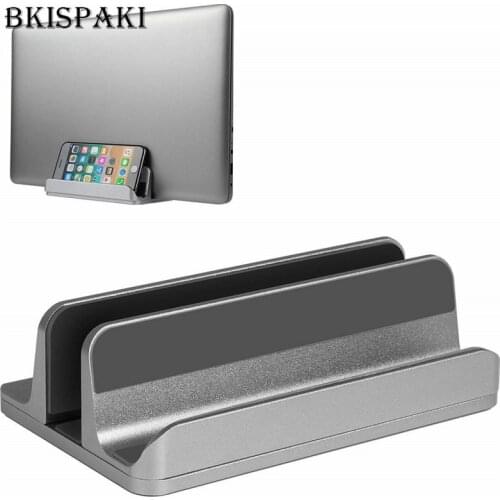 Vertical Laptop Holder 2 in 1 Design Desktop Space Saving Stand Thickness Adjustable Dock for MacBook Surface Suporte Notebook