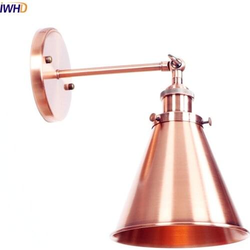 IWHD Loft Antique Vintage Wall Lamp Bedroom Vathroom Stair Edison Retro Industrial Wall Light Sconces Wandlamp Home Lighting