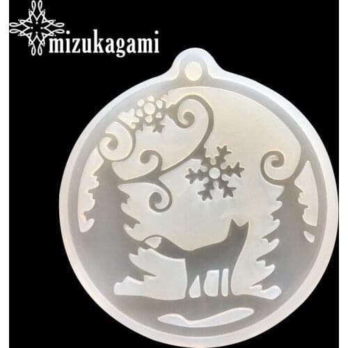 UV Resin Jewelry Liquid Silicone Mold Christmas Tree Snow Resin Charms Pendant Mold For DIY Intersperse Decorate Making Jewelry