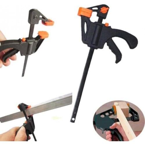 1Pcs DIY Hand Wood Working Clamp F-shaped Fixed Clip Woodworking Board Fast Clamps Carpentry Handle Clamp