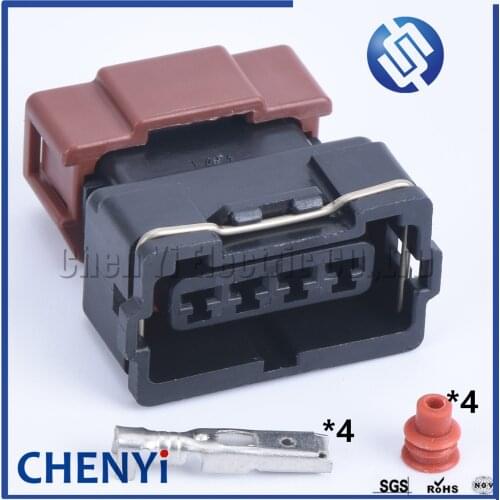 1 Set 4 Pin 10378 Auto Connector Female Wire Socket For Toyota 4 AGE 16V TPS Mitsubishi KA24 SR20 MAF EVO Lancer TPS Plug
