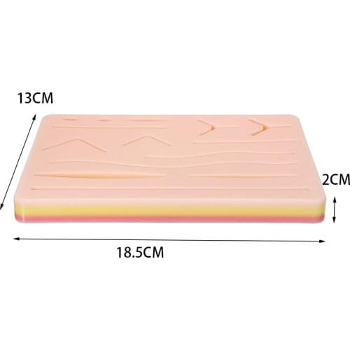 1pcs Practice Suture Pad Silicone Skins Pad Suture Incision Training Kit Traumatic Pistol Simulation Training Tools Accessories