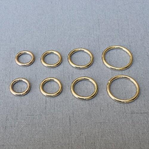 10 Pcs/Lot 15mm 20mm 25mm 32mm O Ring Metal Buckle for Handbag Strap Dog Chain Webbing Snap Clasps Purse Bag Handle OR69506