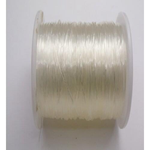 100 Meter Clear Crystal String Stretch Elastic Beading Cord Thread 0.5mm-1mm