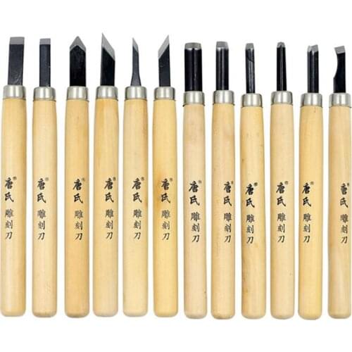 14 Pcs/set Wood Carving Knife Tool Set Multi-function Woodworking Hand Tools with Grinding Stone for Carving Enthusiasts