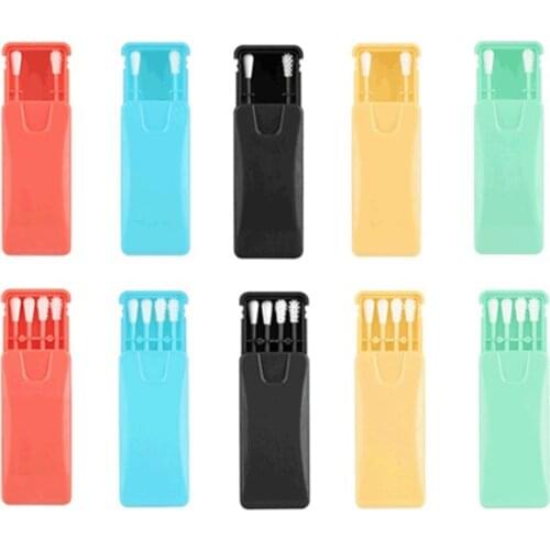 2/4Pcs/box Reusable Cotton Swab Cosmetic Silicone Buds Swabs Sticks