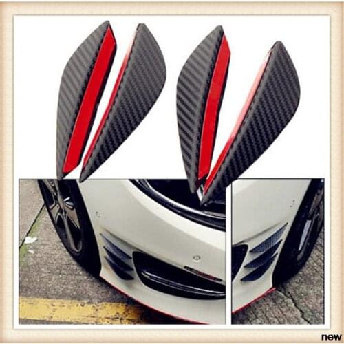 4Pcs Fiber Car Spoiler Canards Front Bumper fin for BMW E34 F10 F20 E92 E38 E91 E53 E70 X5 M M3 E46 E39 E38 E90