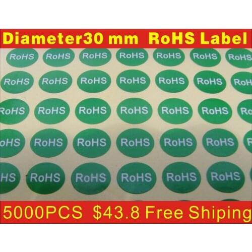 5000 PCS 30mm Electronic Product RoHS Sticker Adhesive Label