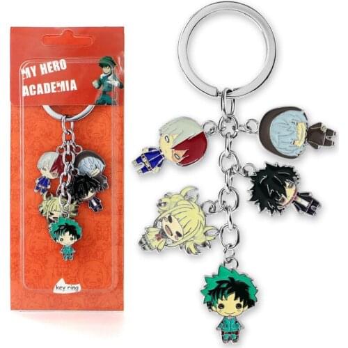 My Hero Academia Logo Keychain Pendants Boku no Hiro Asui Tsuyu Keyring Men Jewelry Accessories Collection Gift