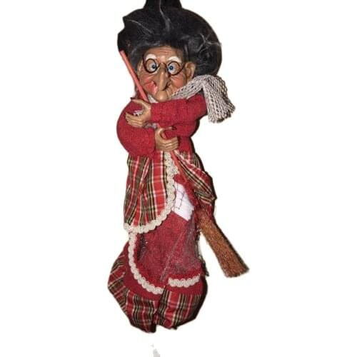 TRINKET DECORATIVE CHIC GIFT Halloween Joke Material Witch Figure Party Ornament Trinket 35 cm - G1