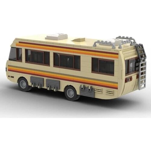 Buildmoc American Drama Breaking Bad Classic Walter White Pinkman Cooking Lab RV Technic ideas Building Block Toy Kid Gift