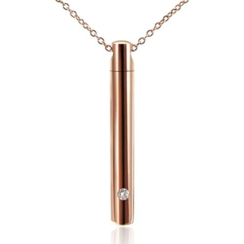 Cylinder Pet Cremation Urns Necklace Stainless Steel Cat Dog Memorial Container Holder Jewelry Memorial Keepsake