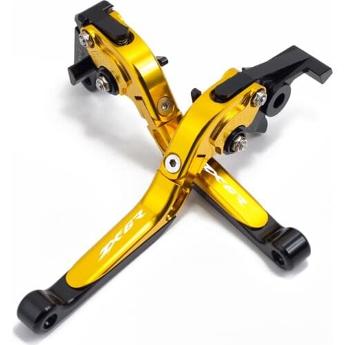 For Kawasaki ZX6R ZX 6R/636 ZX6 R ZX-6R 2019-2020 Adjustable Motorcycle Accessories Adjustable Brakes Clutch Levers Handle Bar