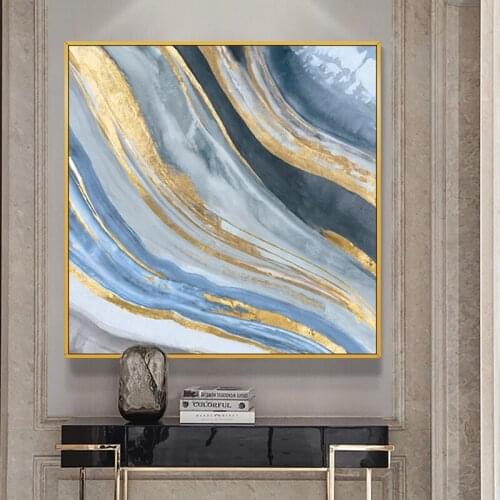 EECAMAIL 5D DIY Diamond Painting No Frame Luxury Gold Foil Living Room Decoration Nordic Modern Diamond Embroidery Painting
