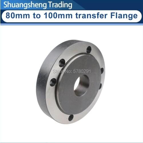 80mm to 100mm Convertible Flange/3 Jaw Chuck transfer to 4 Jaw Chuck Flange S/N:50013