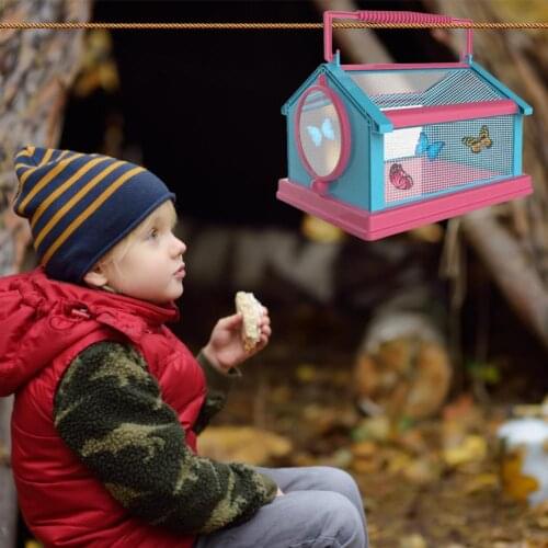 Outdoor Insect Observation Box DIY Portable Breathable Insect Collecting Habitat Educational for Kids