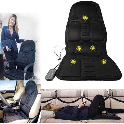 Neck Massager vibrator heat Chair electric Massage Chairs Seat Back Neck massagem Cushion Heat Pad For leg Waist Body Massager