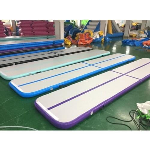 Custom 4.4x1.5x0.2m Inflatable Gymnastics AirTrack Tumbling Air Track Floor Trampoline for Home Use/Training/Cheerleading/Beach