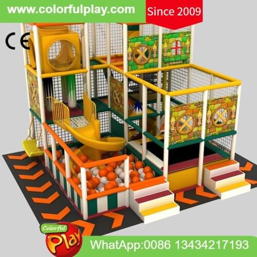 Indoor playground equipment with trampoline slide ball pool tunnel climbing wall for hotel hospital child play room