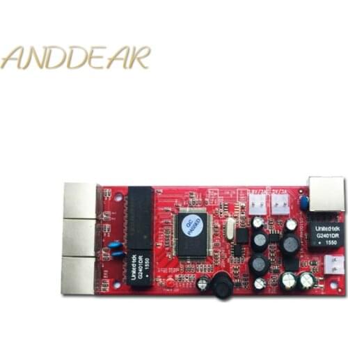 OEM/ODM 10/100/1000Mbps 4 Ports PCBA Ethernet Switch PCB /Network Switch module poe switch ethernet switch