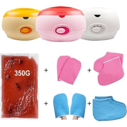 200W Paraffin Wax Heater for Hand Foot Therapy Bath Wax Pot Warmer Beauty Salon Spa Heater Wax Machine with Gloves Bootie Mitts
