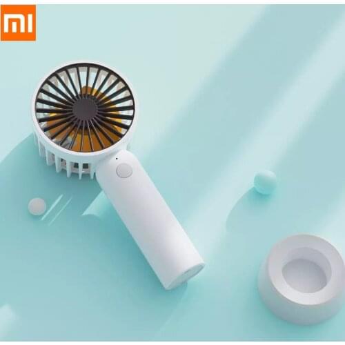 XIAOMI Bcase Portable Cooling Small Fan Summer Mini Mute Handheld Fan USB Charging Outdoor Fan Office Desktop Fan Non-slip Base