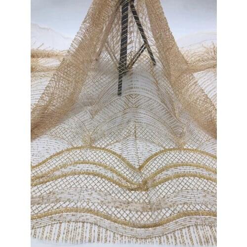 Latest African Lace Fabric Embroidered Nigerian Lace Fabrics ZH-10403 Lovely French Lace Fabric For Dress