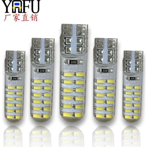 Led width lamp T10 3014 24led license plate lamp T10 24smd door side lamp plug-in led lights for car led car light