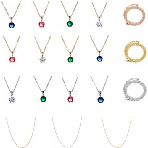 High-quality fashionable circular Zircon Pendant suitable for women/girls wedding party sweet romantic jewelry D-028