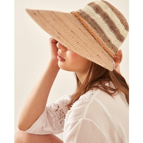 C & City Womens Sun Straw Hat T1740-30