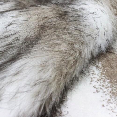 160*100cm coffee jacquard stripe faux plush fur fabric for patchwork coat pillow case vest Fur collar long plush fur tissu telas