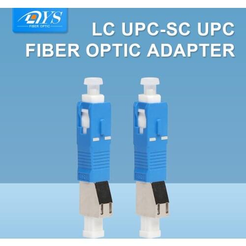 10pcs LC UPC-SC UPC Hybrid Adapter Connector Singlemode Fiber Optica Adapter Simplex Silver and Plastic Adapter