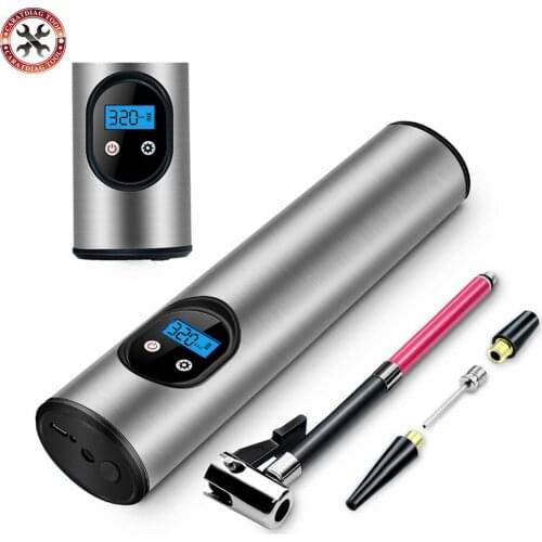 150PSI USB Charging Wireless Car Inflatable Pump 12V Inflator Air Compressor with LED Light for Motor Tires Balls Swimming Rings