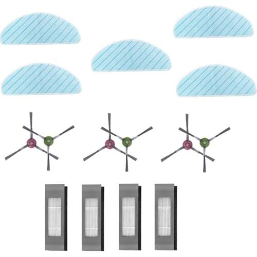 Promotion!For ECOVACS T9 AIVI/AIVI+ Sweeper Replacement Accessories Side Brush HEPA Filter Washing Mop Cloth