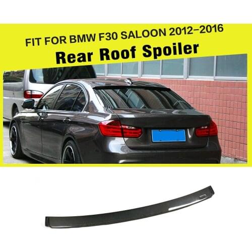 Car-Styling Carbon Fiber Car Roof Spoiler Wing Lip for BMW F30 3 Series 325i 328i 2012 - 2016