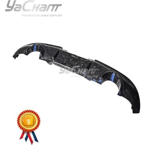 Car-Styling Carbon Fiber Forged Carbon Weave Rear Diffuser Lip Fit For 2008-2015 V36 G37 Q60 2D Coupe JDM DTM2 Style