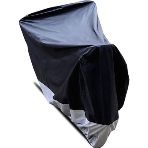 Black and silver polyester cloth motorcycle electric car clothing sunscreen waterproof electric car cover